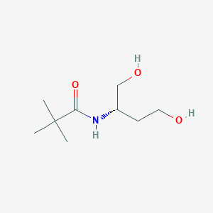 N-[(2S)-1,4-dihydroxybutan-2-yl]-2,2-dimethylpropanamide