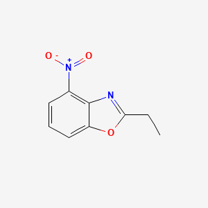 molecular formula C9H8N2O3 B1315341 2-乙基-4-硝基-1,3-苯并噁唑 CAS No. 477603-34-2