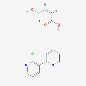 molecular formula C15H17ClN2O4 B13153462 2'-Chloro-1-methyl-1,2,5,6-tetrahydro-2,3'-bipyridinemaleate 