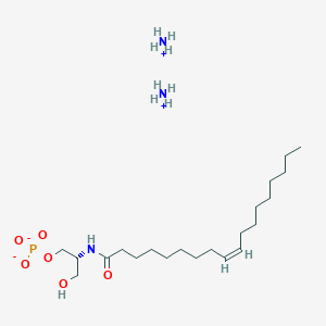 molecular formula C21H48N3O6P B13153548 Ammonium (R,Z)-3-hydroxy-2-oleamidopropyl phosphate 