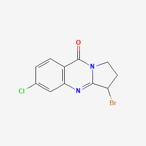 3-bromo-6-chloro-1H,2H,3H,9H-pyrrolo[2,1-b]quinazolin-9-one