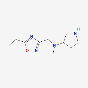 N-[(5-ethyl-1,2,4-oxadiazol-3-yl)methyl]-N-methylpyrrolidin-3-amine