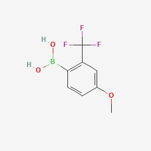 molecular formula C8H8BF3O3 B1315364 4-甲氧基-2-(三氟甲基)苯硼酸 CAS No. 313546-16-6