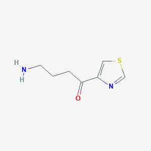 4-Amino-1-(1,3-thiazol-4-YL)butan-1-one