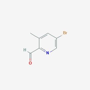 molecular formula C7H6BrNO B1315365 5-Bromo-3-methyl-2-pyridinecarbaldehyde CAS No. 376587-53-0