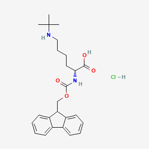 molecular formula C25H33ClN2O4 B13153667 Fmoc-D-Lys(tBu)-OH.HCl 