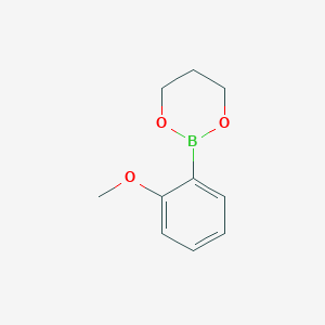 molecular formula C10H13BO3 B131537 2-(2-甲氧基苯基)-1,3,2-二氧杂硼环丁烷 CAS No. 141522-26-1