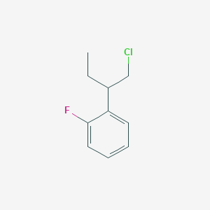 molecular formula C10H12ClF B13153707 1-(1-Chlorobutan-2-YL)-2-fluorobenzene 