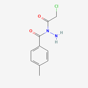 molecular formula C10H11ClN2O2 B13153734 N-(2-Chloroacetyl)-4-methylbenzohydrazide 