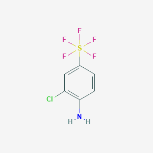 molecular formula C6H5ClF5NS B1315375 (4-Amino-3-chlorophenyl)pentafluorosulfur CAS No. 165114-85-2