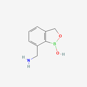 molecular formula C8H10BNO2 B13153750 7-(Aminomethyl)benzo[c][1,2]oxaborol-1(3H)-ol 