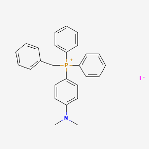 molecular formula C27H27INP B13153766 Benzyl(4-(dimethylamino)phenyl)diphenylphosphonium iodide 