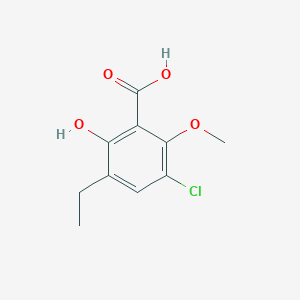 3-Chloro-5-ethyl-6-hydroxy-2-methoxybenzoic acid