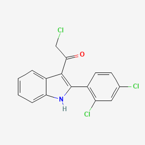 2-chloro-1-[2-(2,4-dichlorophenyl)-1H-indol-3-yl]ethanone