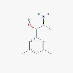 molecular formula C11H17NO B13153796 (1S,2R)-2-Amino-1-(3,5-dimethylphenyl)propan-1-ol 