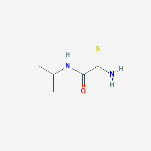 molecular formula C5H10N2OS B13153804 1-Carbamothioyl-N-(propan-2-yl)formamide 