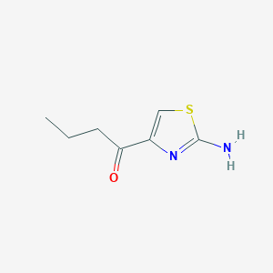 molecular formula C7H10N2OS B13153826 1-(2-Amino-1,3-thiazol-4-YL)butan-1-one 