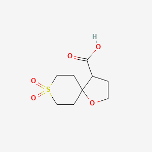 8,8-Dioxo-1-oxa-8lambda6-thiaspiro[4.5]decane-4-carboxylic acid