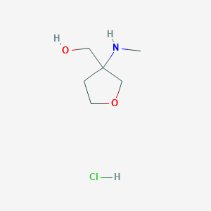 [3-(Methylamino)oxolan-3-yl]methanol hydrochloride