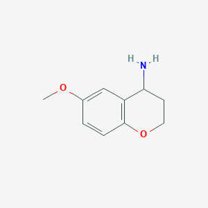 molecular formula C10H13NO2 B1315384 6-Methoxychroman-4-amine CAS No. 81816-60-6