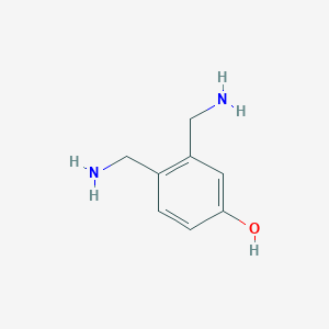 molecular formula C8H12N2O B13153862 3,4-Bis(aminomethyl)phenol 