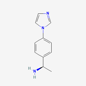 (1R)-1-[4-(1H-imidazol-1-yl)phenyl]ethan-1-amine