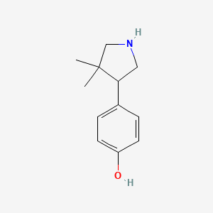 4-(4,4-Dimethylpyrrolidin-3-yl)phenol