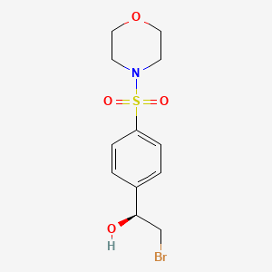 (1S)-2-bromo-1-[4-(morpholin-4-ylsulfonyl)phenyl]ethanol