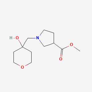 Methyl 1-((4-hydroxytetrahydro-2H-pyran-4-yl)methyl)pyrrolidine-3-carboxylate