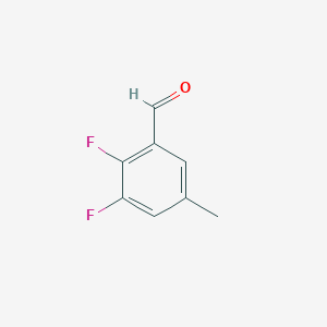 molecular formula C8H6F2O B13154007 2,3-Difluoro-5-methylbenzaldehyde 