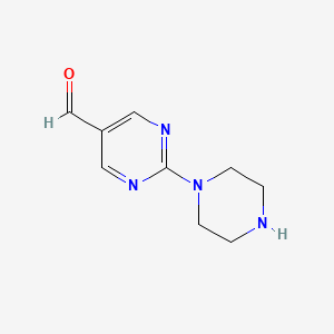 2-(Piperazin-1-YL)pyrimidine-5-carbaldehyde