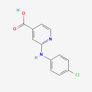 molecular formula C12H9ClN2O2 B1315404 2-[(4-氯苯基)氨基]异烟酸 CAS No. 85827-90-3