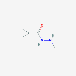 molecular formula C5H10N2O B13154042 N'-methylcyclopropanecarbohydrazide 