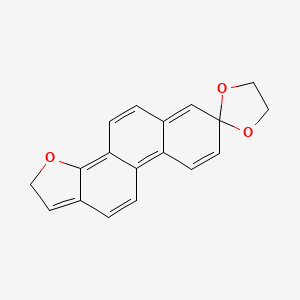 molecular formula C18H14O3 B13154072 2'H-Spiro[[1,3]dioxolane-2,7'-phenanthro[1,2-b]furan] 