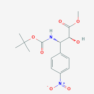 molecular formula C15H20N2O7 B13154088 methyl (2R,3S)-3-{[(tert-butoxy)carbonyl]amino}-2-hydroxy-3-(4-nitrophenyl)propanoate 