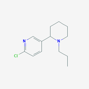 2-Chloro-5-(1-propylpiperidin-2-yl)pyridine