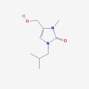 4-(Hydroxymethyl)-3-methyl-1-(2-methylpropyl)-2,3-dihydro-1H-imidazol-2-one