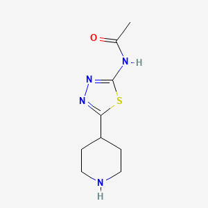 N-[5-(Piperidin-4-YL)-1,3,4-thiadiazol-2-YL]acetamide