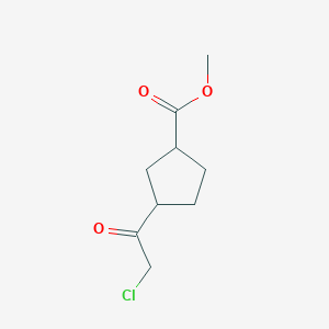 Methyl 3-(chloroacetyl)cyclopentane-1-carboxylate