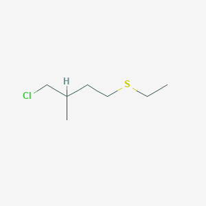 1-Chloro-4-(ethylsulfanyl)-2-methylbutane