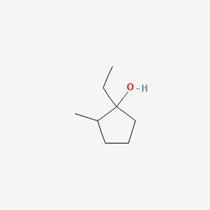 molecular formula C8H16O B13154158 1-Ethyl-2-methylcyclopentan-1-ol 