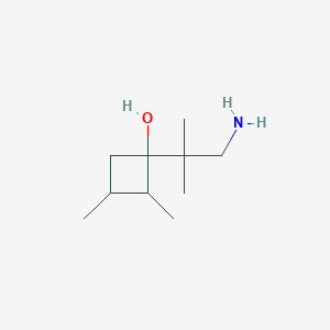 1-(1-Amino-2-methylpropan-2-yl)-2,3-dimethylcyclobutan-1-ol