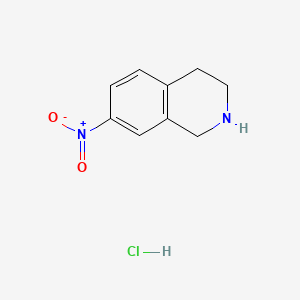molecular formula C9H11ClN2O2 B1315421 7-硝基-1,2,3,4-四氢异喹啉盐酸盐 CAS No. 99365-69-2