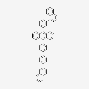 9-(3-(Naphthalen-1-yl)phenyl)-10-(4'-(naphthalen-2-yl)-[1,1'-biphenyl]-4-yl)anthracene