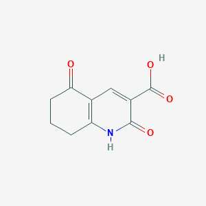 molecular formula C10H9NO4 B1315428 2,5-二氧代-1,2,5,6,7,8-六氢喹啉-3-羧酸 CAS No. 106551-76-2