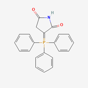 molecular formula C22H18NO2P B1315435 3-(三苯基膦亚基)-2,5-吡咯烷二酮 CAS No. 28118-79-8
