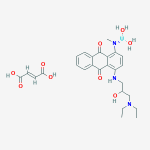 ((4-((3-(Diethylamino)-2-hydroxypropyl)amino)-9,10-dioxo-9,10-dihydroanthracen-1-yl)(methyl)amino)dihydroxyuraniumfumarate