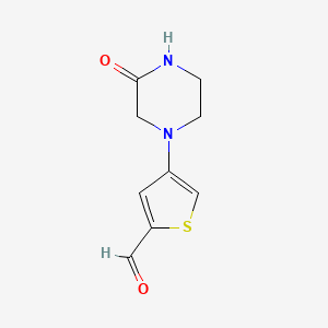 4-(3-Oxopiperazin-1-yl)thiophene-2-carbaldehyde