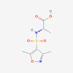 (2S)-2-(dimethyl-1,2-oxazole-4-sulfonamido)propanoic acid