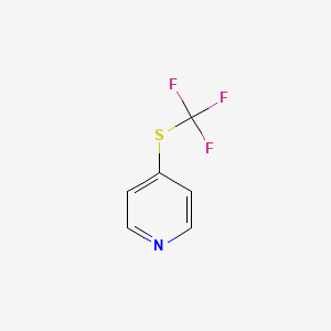 molecular formula C6H4F3NS B1315445 4-(三氟甲基硫代)吡啶 CAS No. 651059-83-5